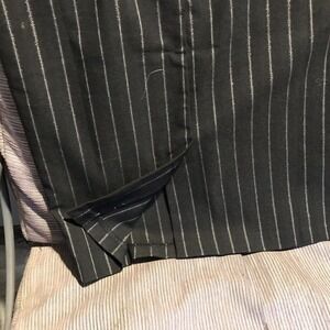 Fit Sight Pencil Skirt SzS Pinstripe Black Elastic Stretch Pre-Owned